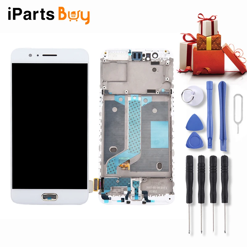 

iPartsBuy New LCD Screen and Digitizer Full Assembly with Frame for OnePlus 5