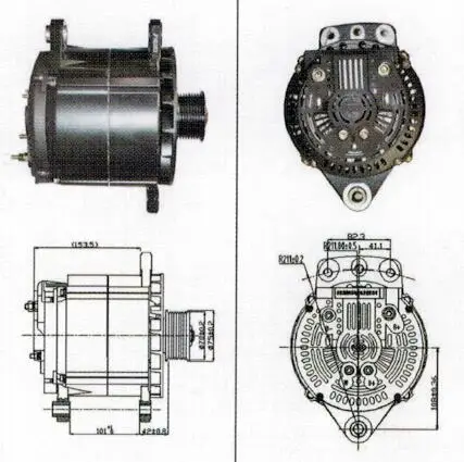 28 В 150A генератор JFZ2916YB2 279400080 для yuchai 6L28030 kinglong|alternator|alternator 28v |