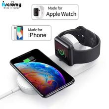 Беспроводное зарядное устройство 2 в 1 зарядное устройство держатель телефона 10 Вт для APPle Watch Series 5 4 3 2 iphone XS MAX XR 8 Plus X Iwatch Airpods 2