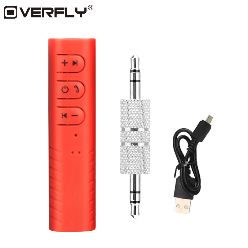 Overfly Bluetooth 4 1 аудио приемник Универсальный мм 3 5 Jack беспроводной адаптер Hands free