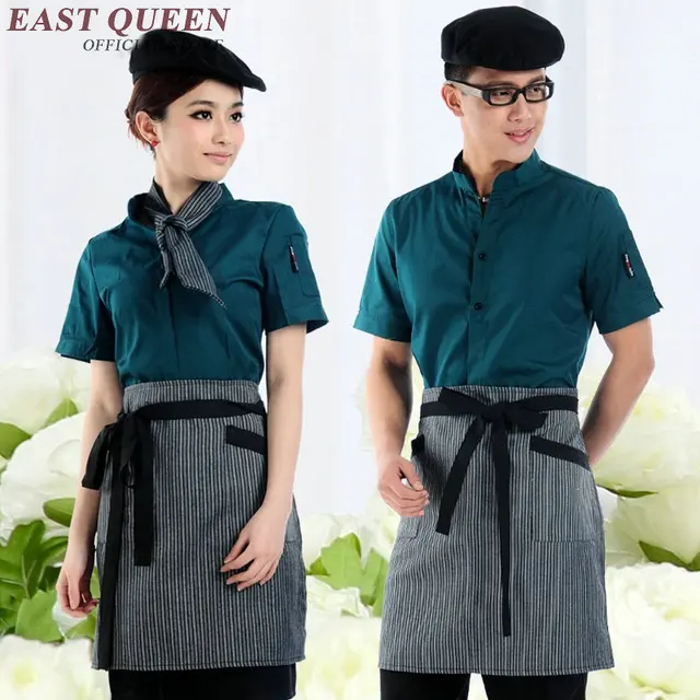 Restaurant waitress uniforms women men restaurant uniforms new design