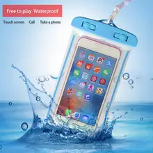 Люминесцентный мешочек Сумка для телефона водонепроницаемые сумки для дайвинга на открытом воздухе Сенсорный экран высокочувствительный сенсорный отклик для IPhone X 8 Plus 7 Plus