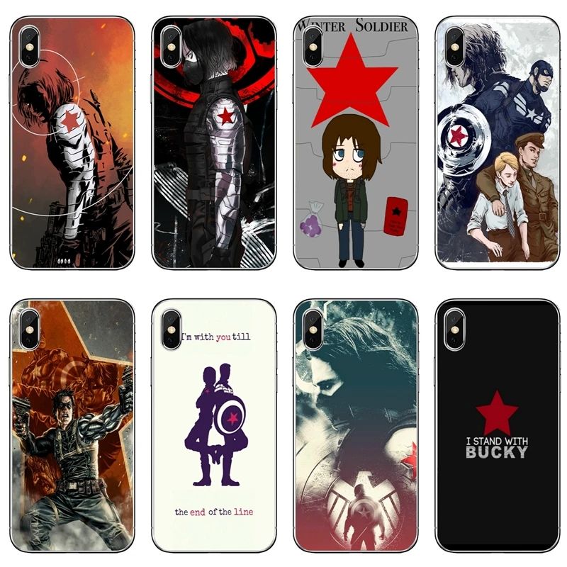 

marvel Bucky Barnes For Huawei Honor 10 9 Lite 8 8C 8X 7A 7C 7X 6 Play 6X 6A 6C 5A LYO-L21 V8 V10 Soft mobile phone case