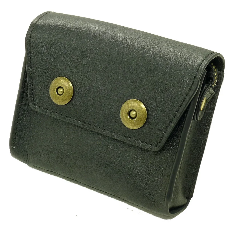 

geniune leather zipper waist packs Three-tier structure accomodating Driver's license cash key card MODEL 3618DG