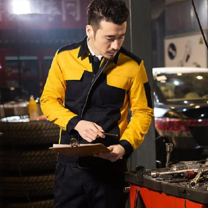 Work Clothing Men Women Uniform Long Sleeve Coveralls Protective Cloth Overalls for Worker Repairman Machine Auto Repair Welding