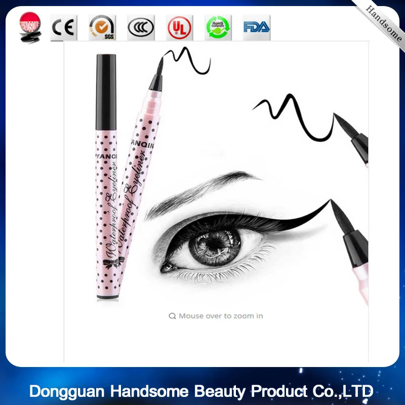 Суперчерный водостойкий жидкий карандаш для глаз подводка Дамская косметика