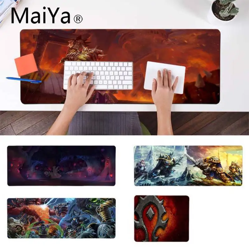 

MaiYa Hot Sales Battle of Azeroth gel Anti-Slip Durable Silicone Computermats Unique Desktop Pad Game Mousepad