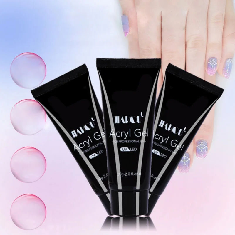 8 Colors Nail Extension Glue Nail Gel Tips Extension Camouflage Builder