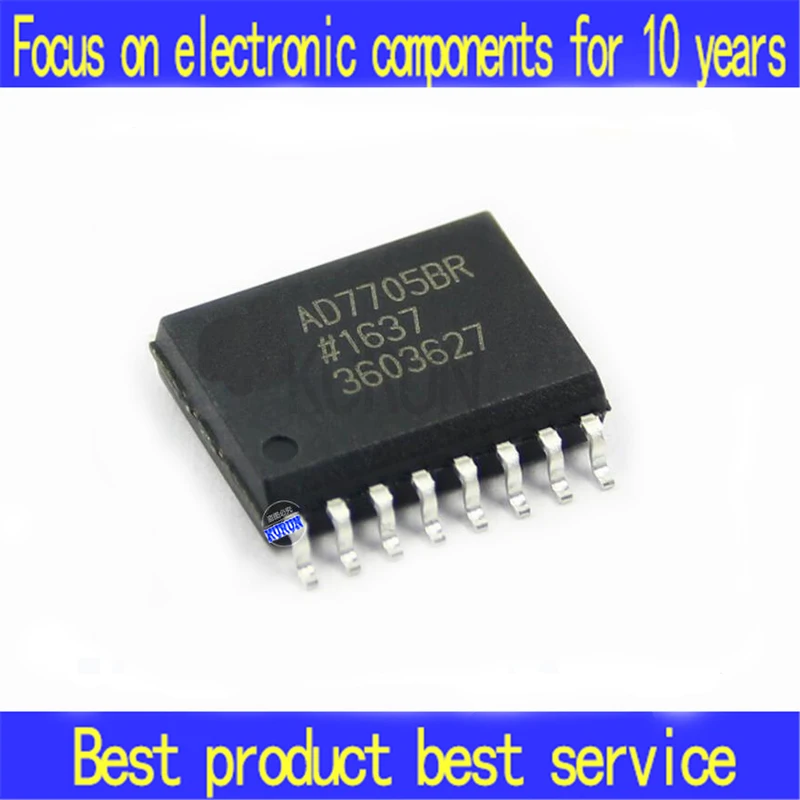 AD7705 5PCS AD7705BR SOP16 AD7705BRZ 16 bit 2 channel New and original