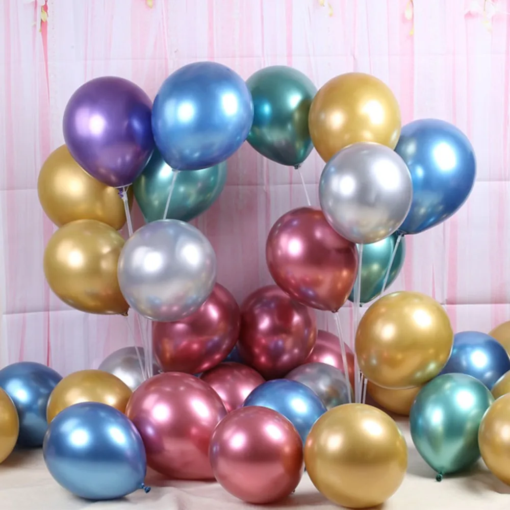 

50Pcs Chrome Shiny Metallic Latex Balloons for Birthday Wedding Grad Party patrol birthday patrol baby shower girl balloons