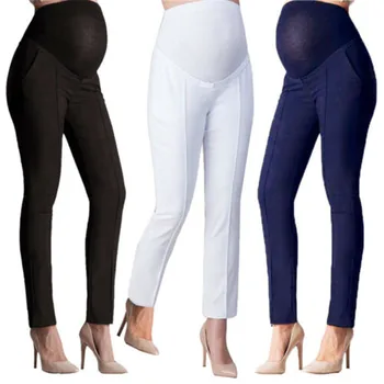 

2019 Hot Sale Adjustable Big Size Trousers New Maternity Pants Leggings Pregnant Women Thin Soft Cotton Pants High Waist Clothes
