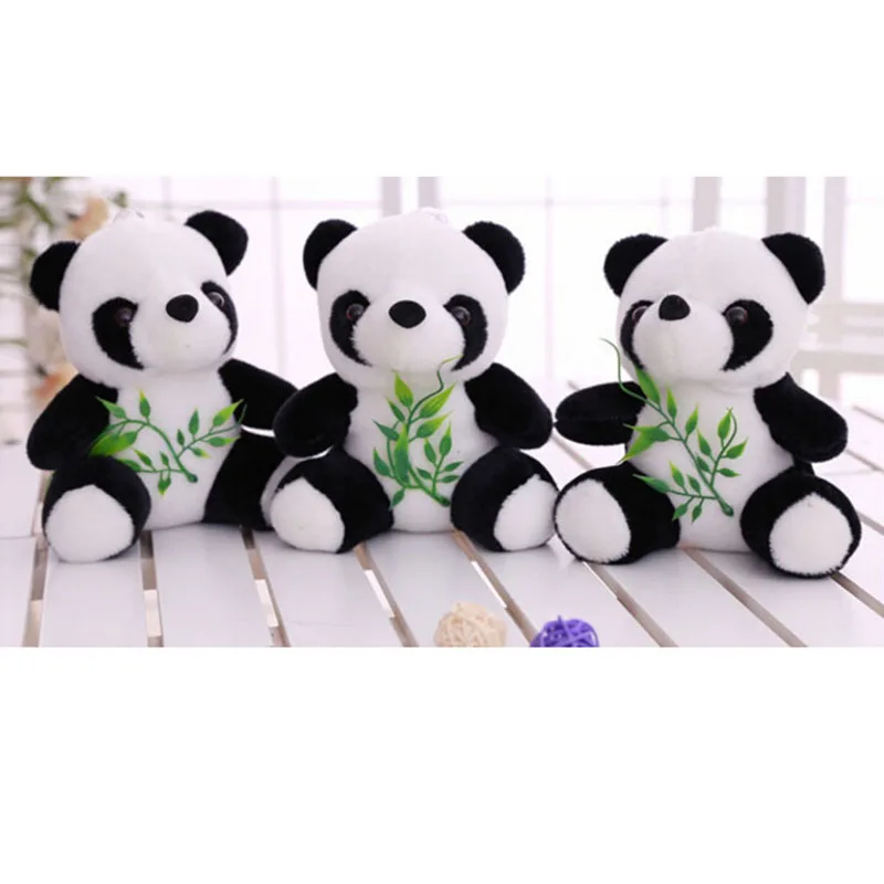 

2018 New Kids Gift Toy Cute Cartoon Panda With Bamboo Baby Plush Stuffed Toys Infant Soft Key Chain Birthday Gift For Children