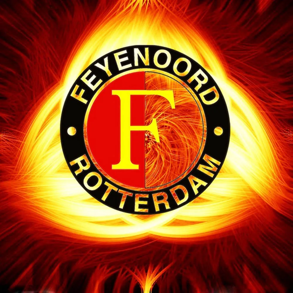 5d Diy алмазная живопись Feyenoord psv Nederland полная квадратная дрель 3d Стразы мозаика футбольная команда эмблема Алмазная вышивка - Цвет: Светло-желтый