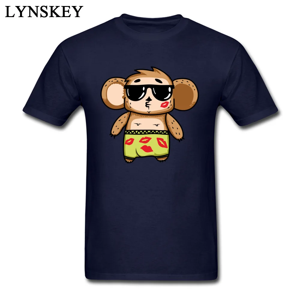 Casual Autumn Cheburashka Party Tops Tees 2017 Fashion O Neck Short Sleeve 100% Cotton Men T-Shirt Normal Tee-Shirts Cheburashka Party navy