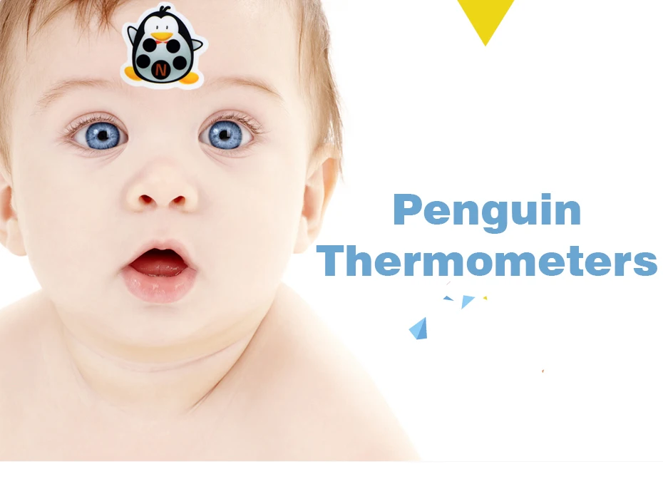 4 шт. Пингвин стикер с рисунком из мультфильма лобные Термометры для ребенка ЖК-цифровой термометр детский медицинский термометр