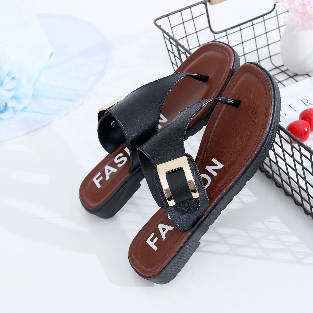 Women Slippers Summer Beach Slippers 2018 Casual Beach Women Slipper F ...