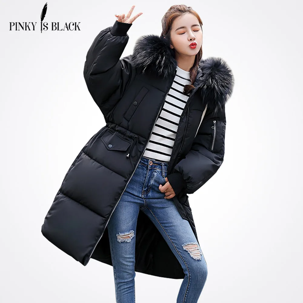 Nero Dell'esercito Rivestimento Addensare Cappotto grigio Abbigliamento Modo Con Il 2018 Parka Cotone Donne Cappuccio Sottile Nuovo Di Pinkyisblack Lungo beige Inverno Pelliccia Delle Brown Del Imbottiture Femminile sandy verde Studente g86qPwfxP