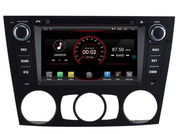 Sale Navirider car dvd player multimedia car radio audio stereo android 8.1 gps for BMW E90/E91/E92/E93 3 Series Manual AC 5