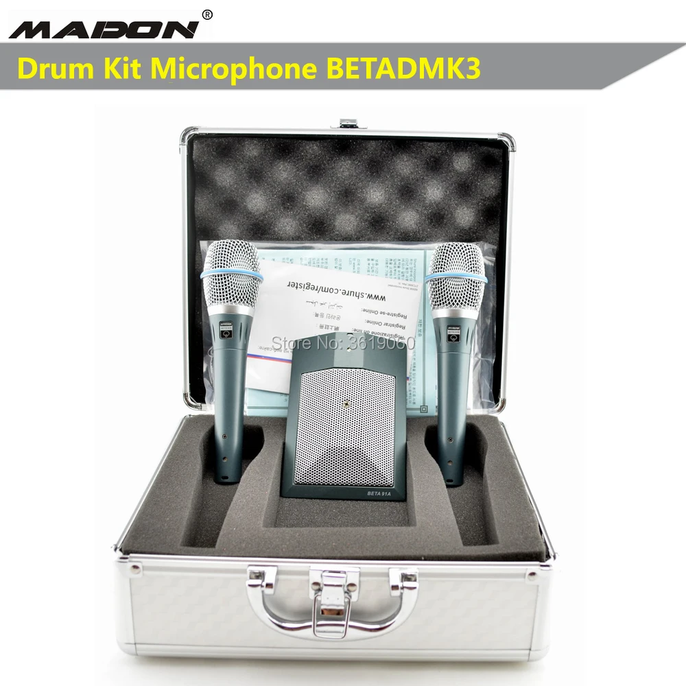 

Free Shipping ,BETADMK3 Wired condensor Microphone kits ,microfone,microfono,Mikrofon,Microphone BETA91A x 1pc , BETA87A x 2pcs