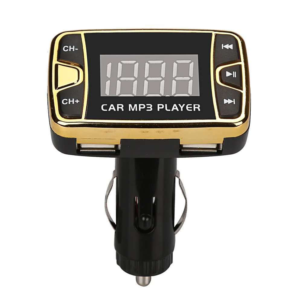 MP3 плеер беспроводной fm-передатчик модулятор Автомобильный комплект USB SD TF MMC lcd пульт дистанционного управления