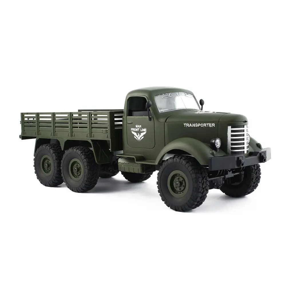 

JJR/C Q60 1/16 2.4G 6WD RC Off-Road Military Truck Transporter RC Car Remote Control Vehicle for Children Gift Kids Toy
