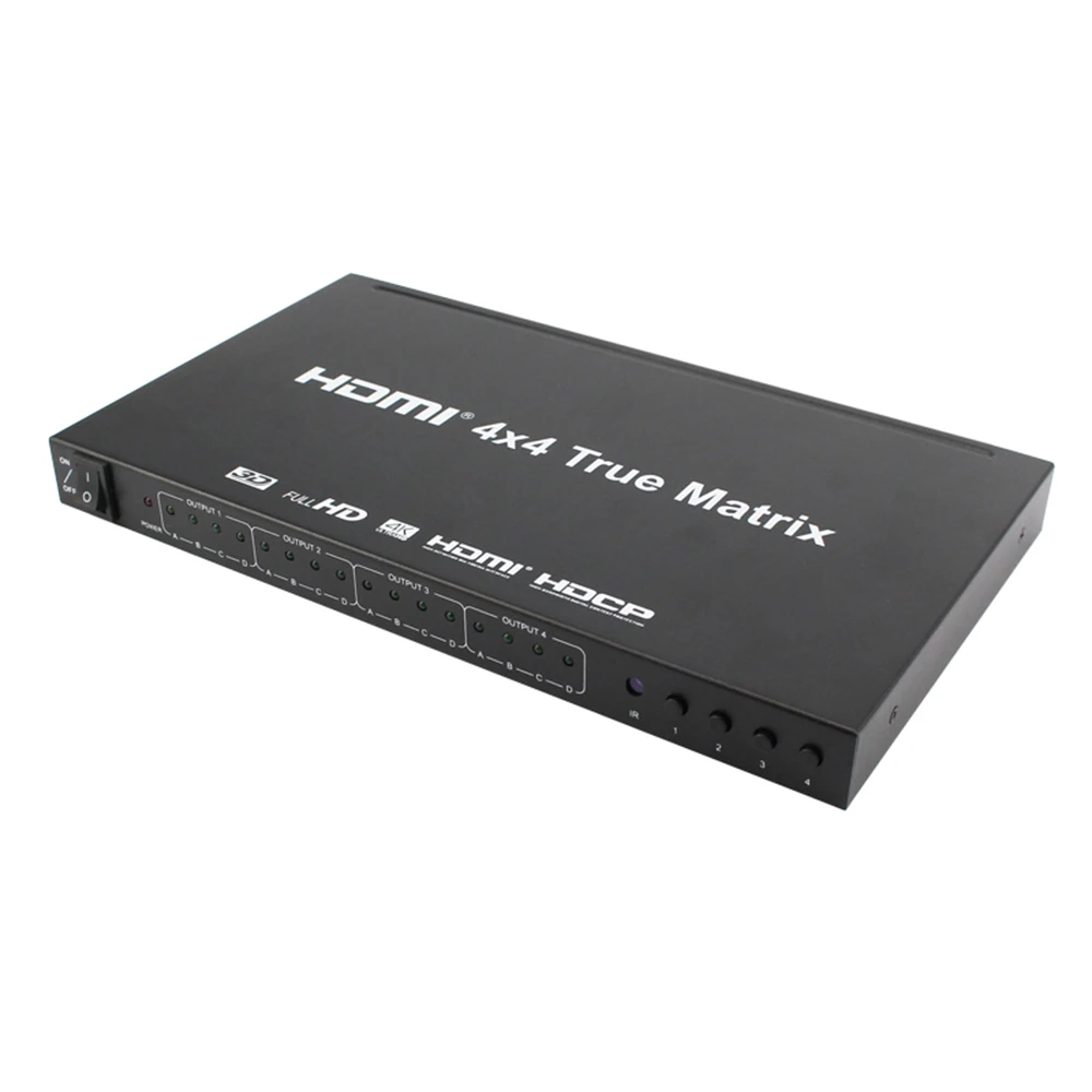 

KVM HDMI Switcher 4 in 4 out HD Video Switch Version 1.4 Supports 4K 2K 3D TV Splitter HDMI Matrix