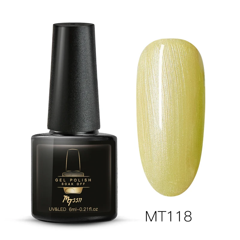 Mtssii 7ml Color Nail Gel Polish Manicure Semi Permanent Base Top Coat UV LED Nails Gel Varnish Soak Off Nail Art Manicure Gel - Color: S04833