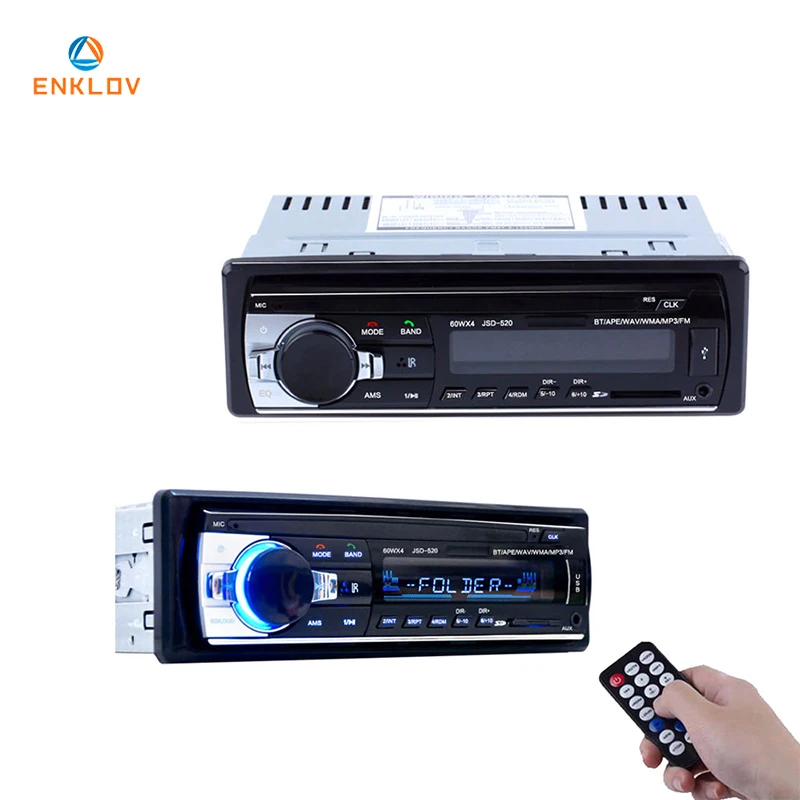 

ENKLOV Wireless Bluetooth Car MP3 Music Player High Quality To Play Remote Control AUX Audio Input USB Memory For Car
