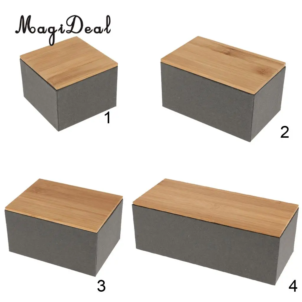 Bamboo Lid Tea Storage Box Tea Packing Box Handmade Natural Tea Coffee Caddy Jar Storage Holder Canister