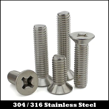

M1.2 M1.2*3/4/5/6 M1.2x3/4/5/6 304 Stainless Steel 304ss DIN965 Philips Cross Recessed Countersunk CSK Flat Head Machine Screw