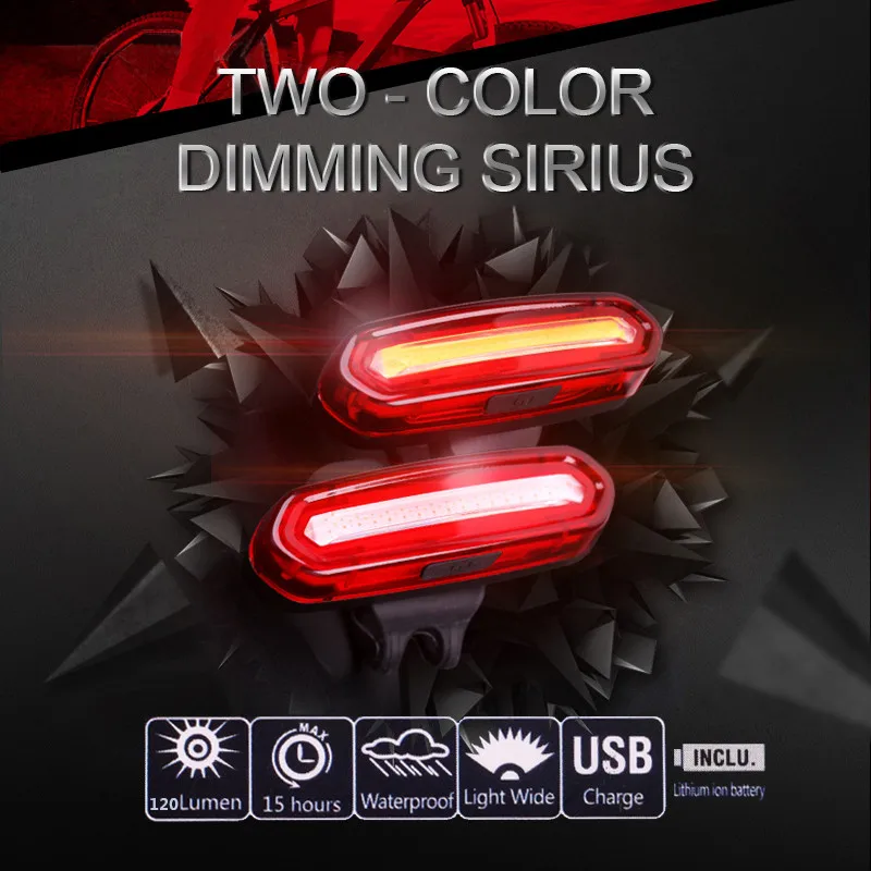 

LED Car door projector lights Motorcycle Bike USB Charging Waterproof Safety Taillight Night Riding Day Wolf Star Warning Lights