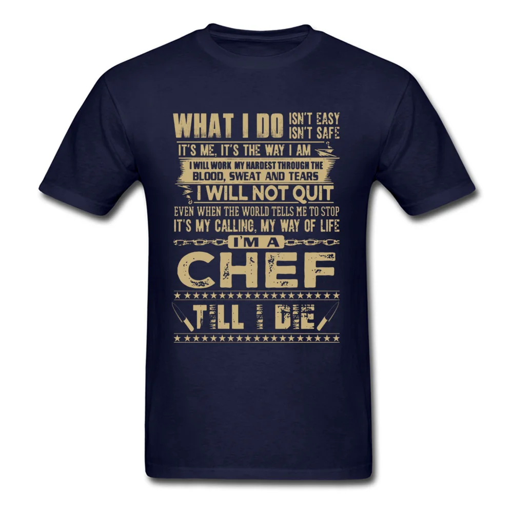  Gift Tops Shirt New Coming Short Sleeve Men's T Shirt TpicOriginaltitle Summer Summer Fall Tops & Tees O Neck IM A CHEF navy