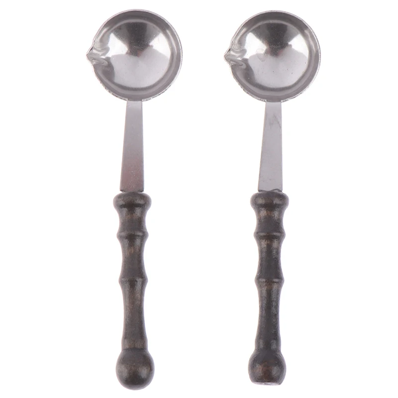 Quality Wax Stamp Sealing Wax Spoon Vintage Wood Handle Sealing Wax Spoon Anti Hot Wax Spoon