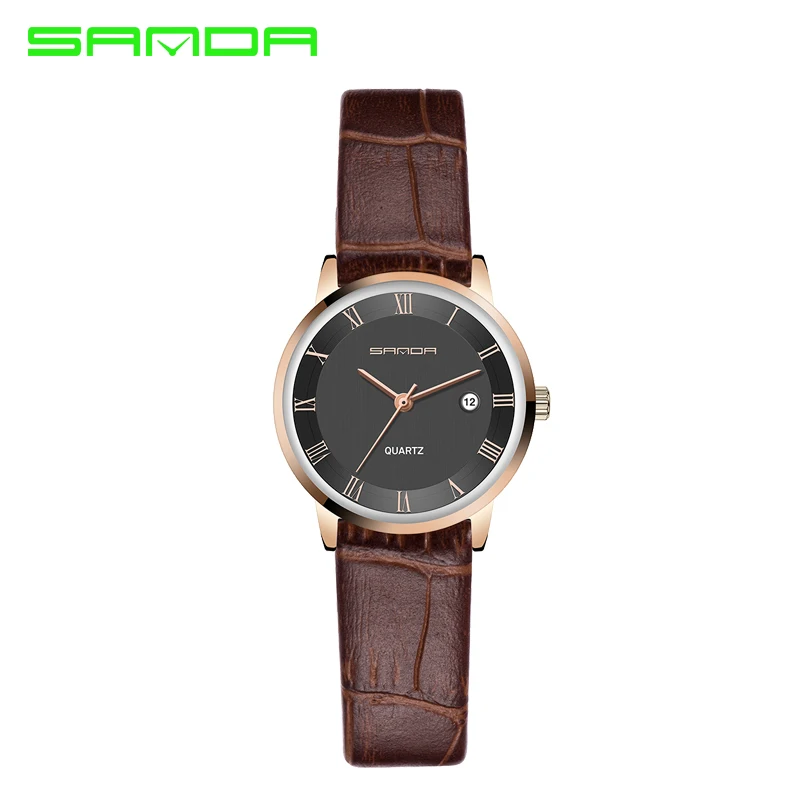 

Luxury Famous Brands Womens Watches Ultra Thin Fashion Ladies Quartz Wrist Watch Women Vogue Leather Relojes Mujer P188G