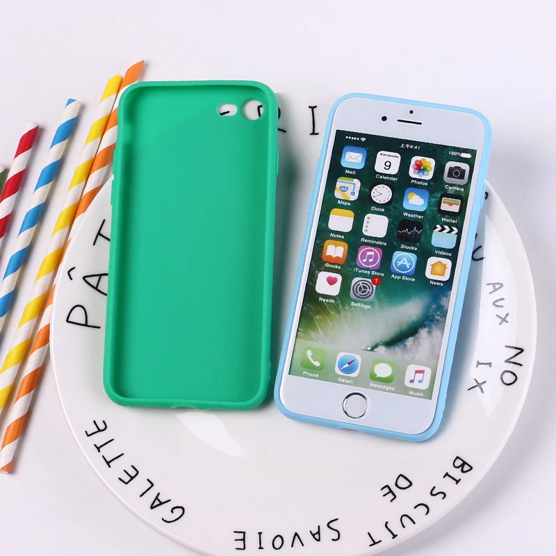Мягкий силиконовый матовый чехол из ТПУ для iPhone 11 12 Pro 6S 5S 8 8Plus X 7 7Plus XS Max милый