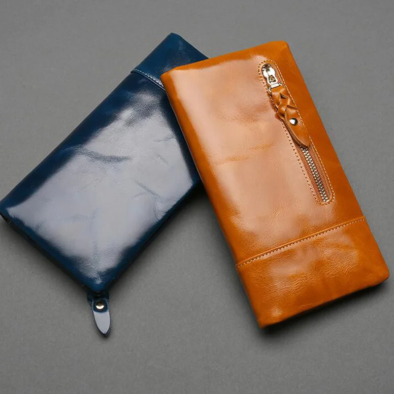 Женский кошелек CHSANATO Длинный из кожи с воском|ladies fashion wallets|ladies walletleather women wallet |