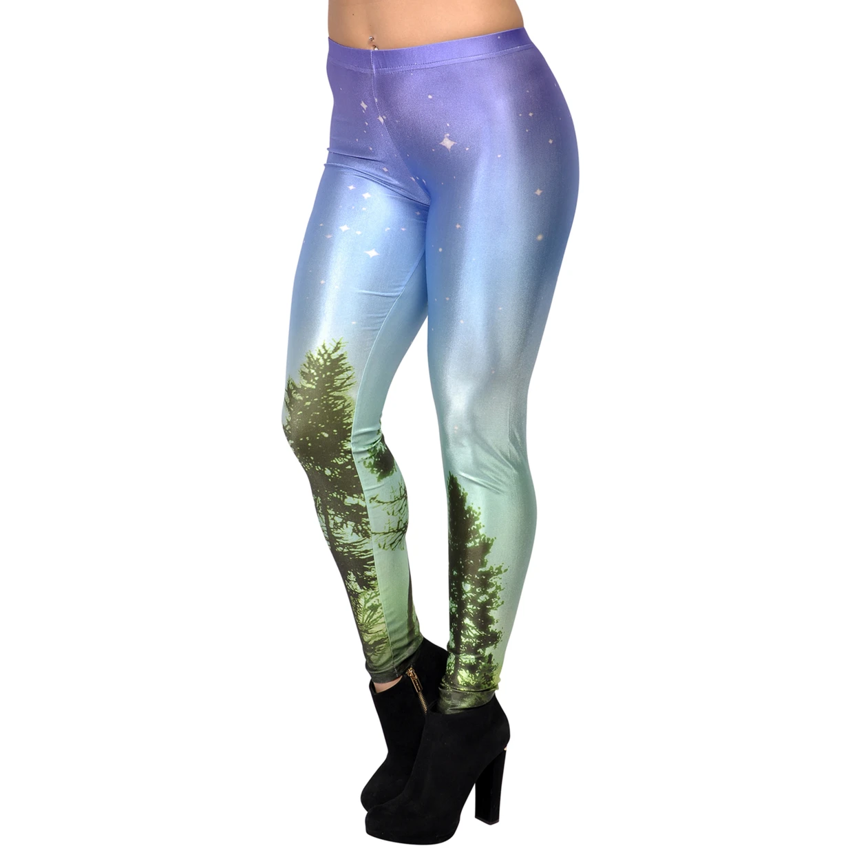 Women's Aurora Sky Leggings 2XL