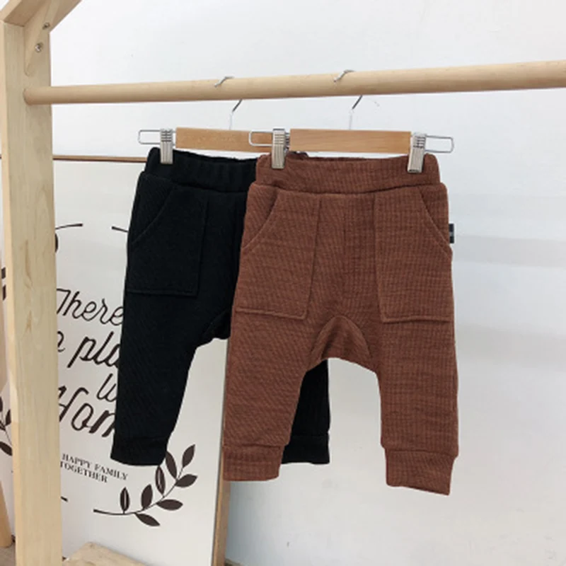

Baby's Wear Boys'Thickened Plush Pants Winter Bottom Pants and Baby's Woolen Pants