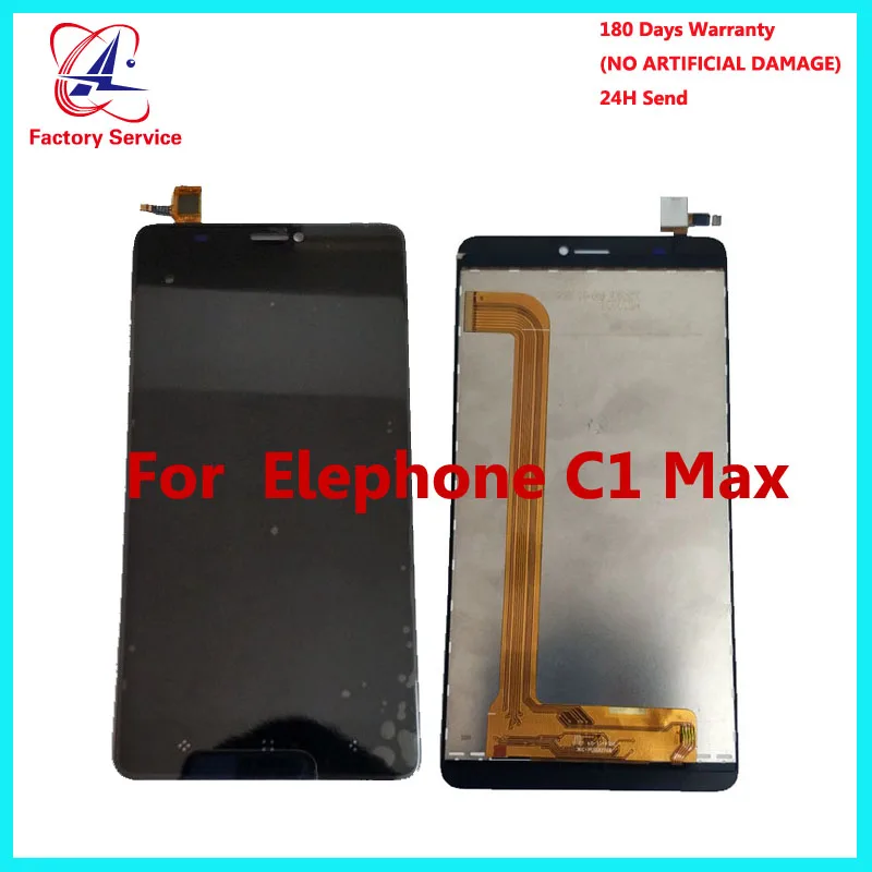 

For 100% Original Elephone C1 Max LCD Display+Touch Screen Panel Digital Replacement Parts Assembly 6.0 inch