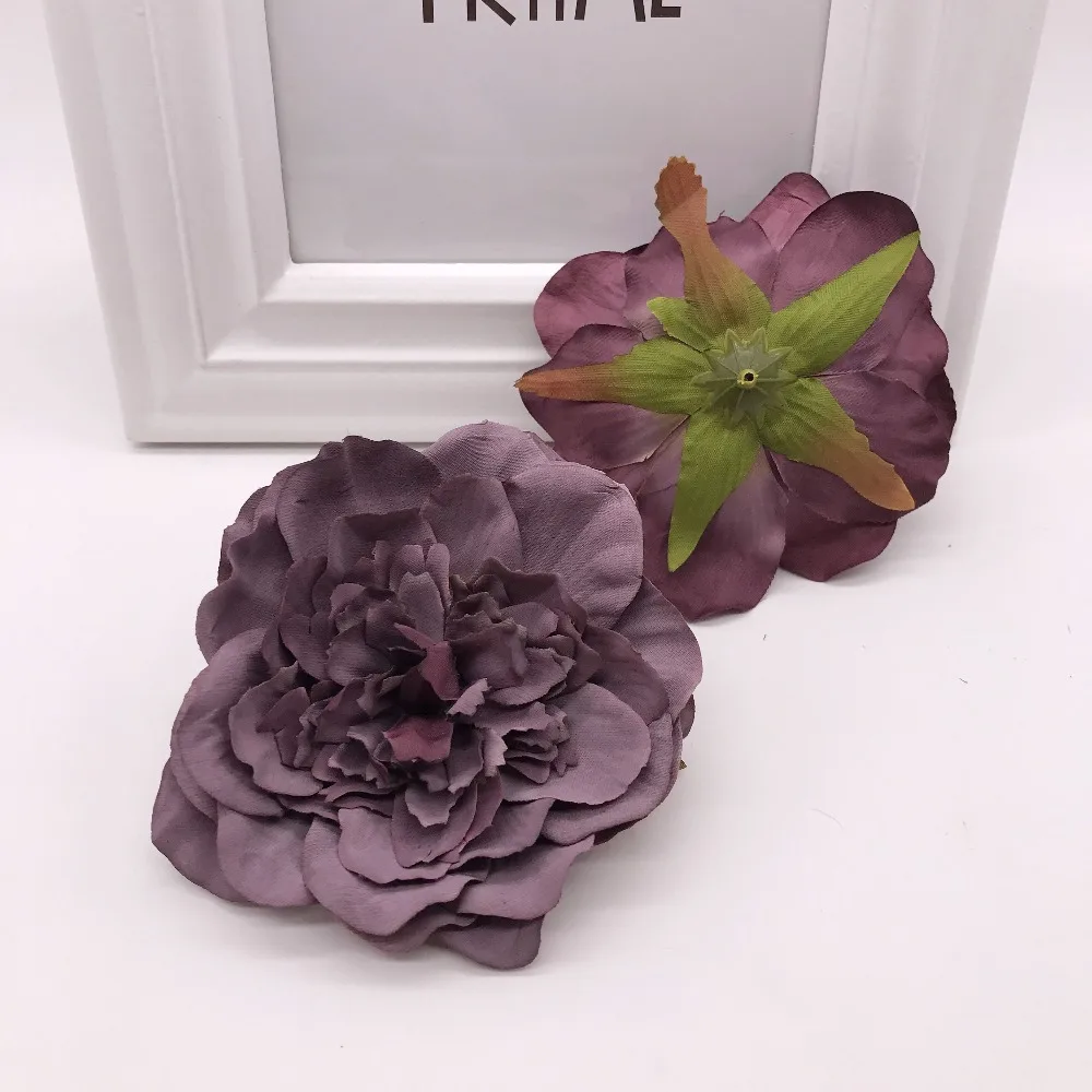1 шт 10 см Искусственный шёлковый Пион цветок голова для Свадьбы вечерние украшения дома DIY цветок стены Подарочная коробка Скрапбукинг процесс