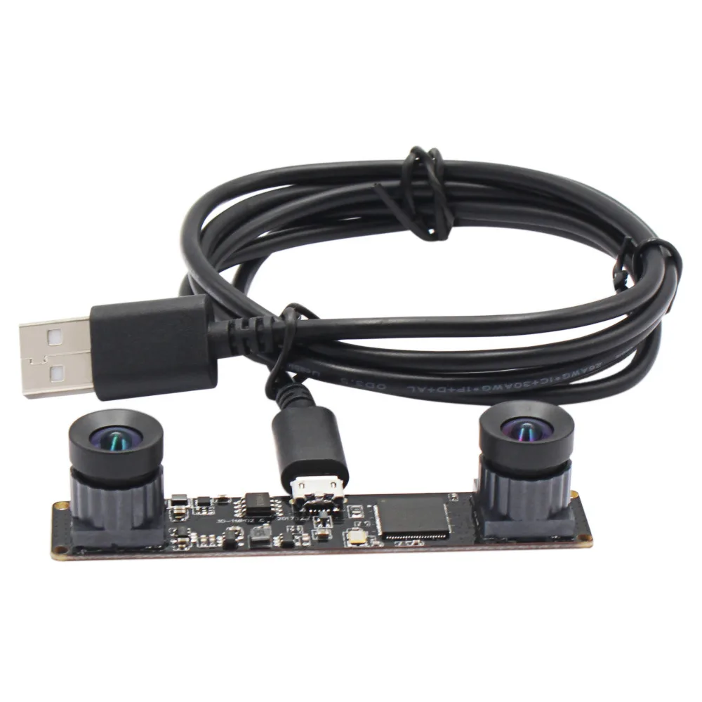 Широкоугольный USB модуль камеры с синхронизацией 960P двухобъективный Рыбий глаз