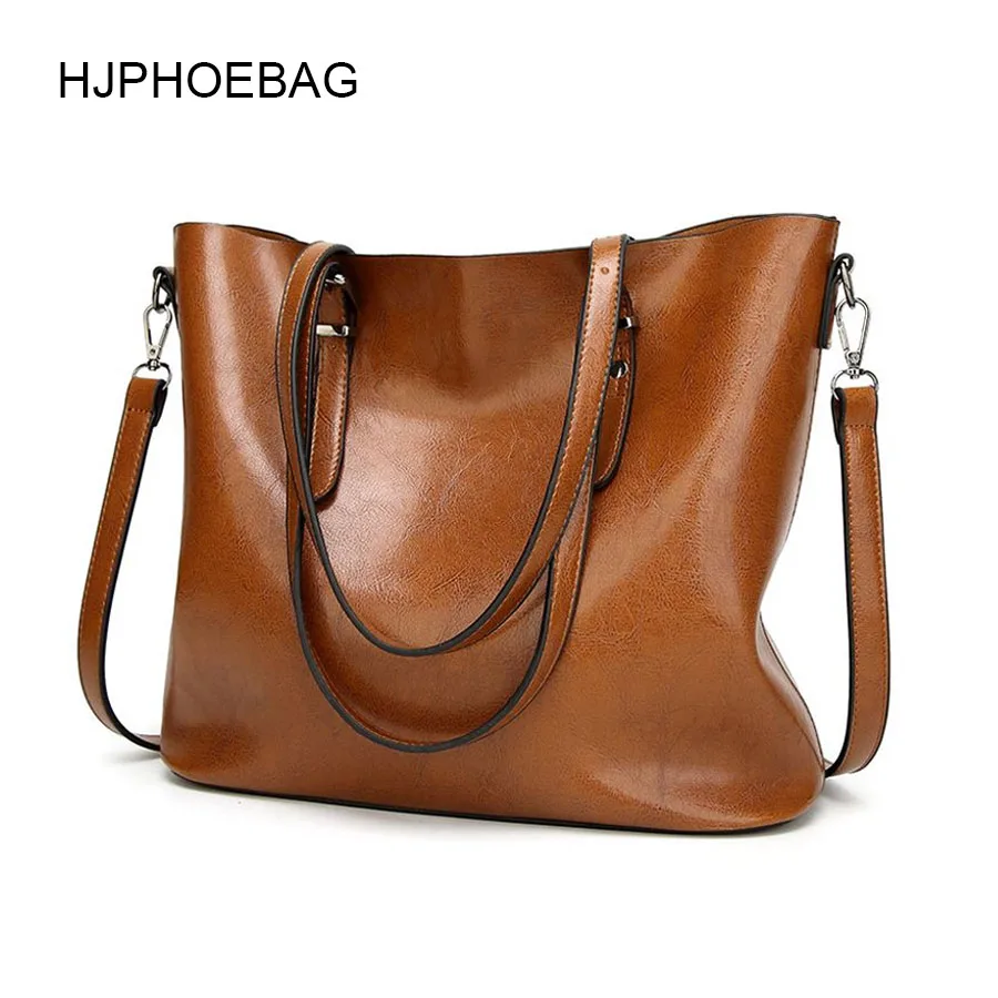  HJPHOEBAG New Tote Bags Fashion Luxury Handbag Women bags designer Large Bucket Bags Lady Leather S