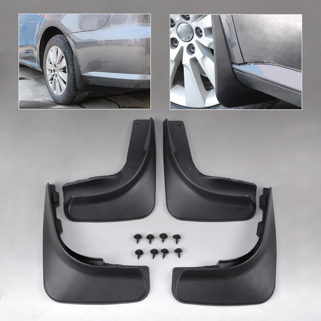 DWCX крутые Брызговики брызговики крылья для 2009 2010 2011 2012 VW Golf 6 MK6 хэтчбек Черный 4 шт