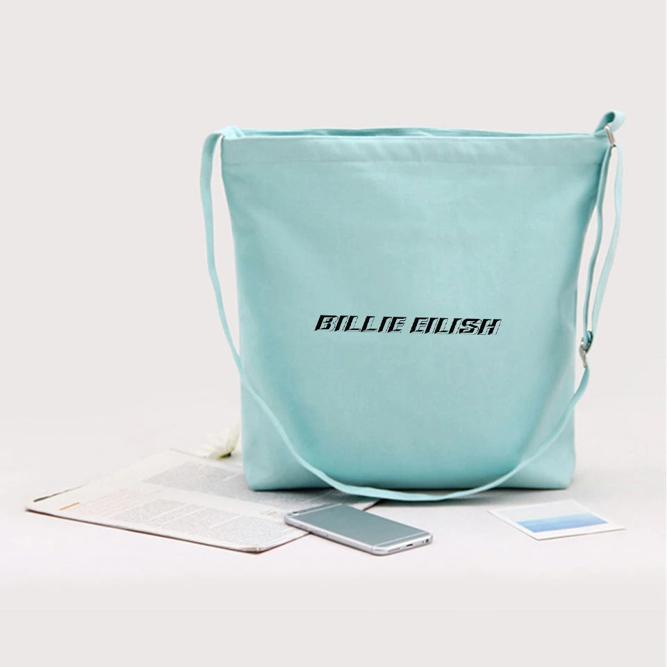 

Frdun Tommy Billie Eilish Shoulder Bag College style Large Capacity Adjustable Shopping Bag Canvas Popular shoulder Cool Satchel