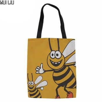 

Female Handbags Bee MOUSE 3D Printing Shopping bag for Women Large Bag Ladies Hand Bags Summer Beach Messenger Bag