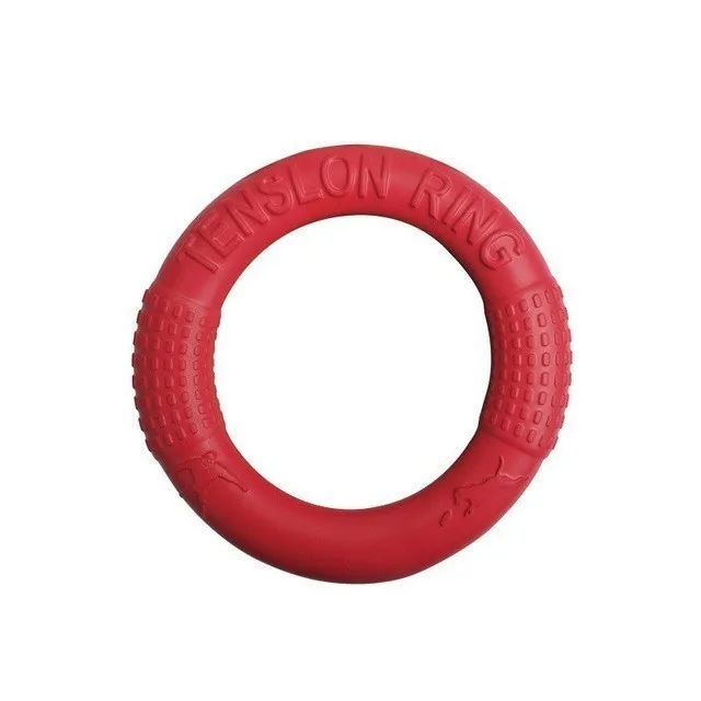 Летающие диски для домашних животных EVA кольцо для домашних животных потянет-устойчивая к укусам плавающая игрушка для щенков обучающая игрушка питбуль французская собака интерактивные игрушки - Цвет: Red ring