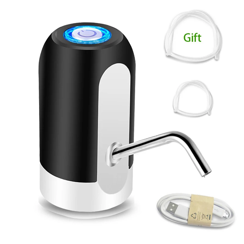 Мини-диспенсер De Agua автоматический дозатор питьевой воды холодный Электрический перезаряжаемый водяной насос для бутылки USB водяной диспенсер - Цвет: Dispenser Black