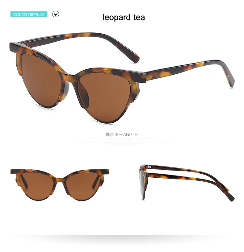 Кошачий глаз, солнцезащитные очки для женщин, Ретро стиль, фирменный дизайн, солнцезащитные очки, полуоправа, женские очки, Ретро стиль, женские солнцезащитные очки, UV400