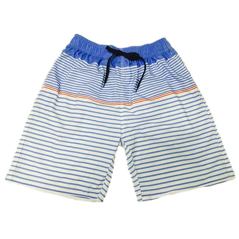 Mens Board Shorts Classic Naval Stripes Surfing Short Quick Dry Sports