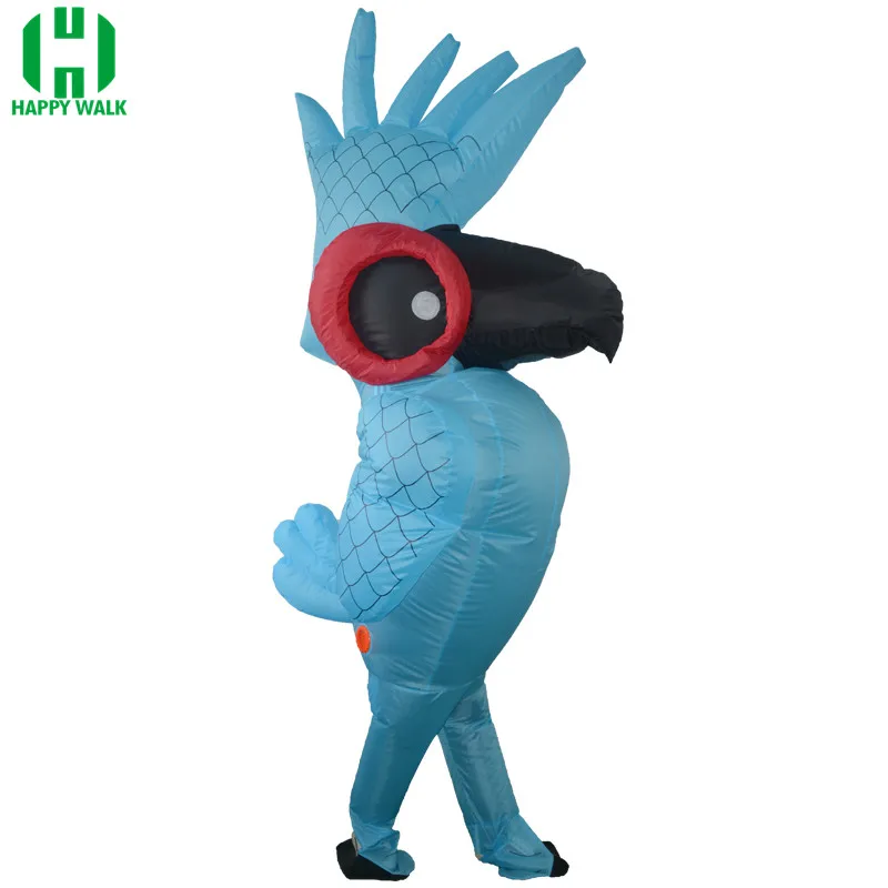 

Halloween Parrot Inflatable Costume Adult Suitable For Mascot Costume Cartoon Blue Anime Animal Cosplay Parrot Party Clothes